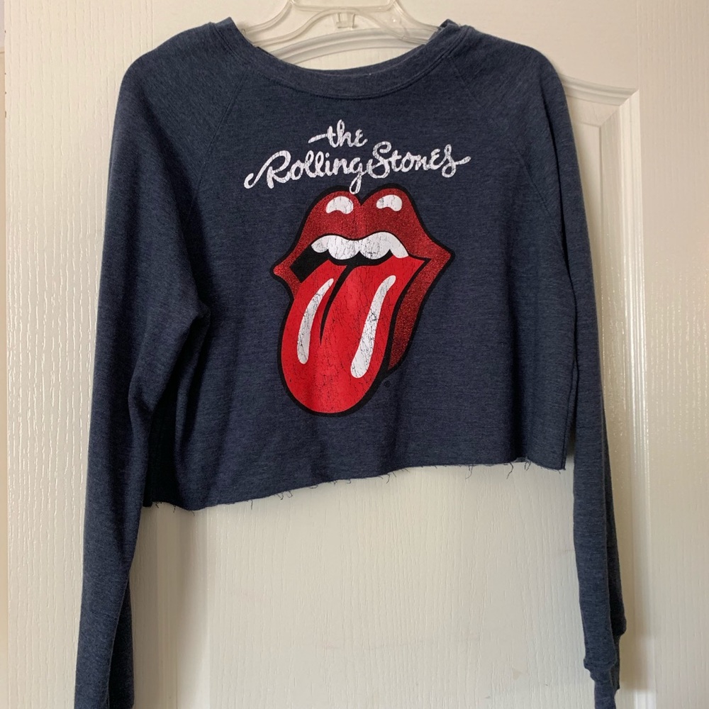 Rolling Stones Cropped Sweatshirt